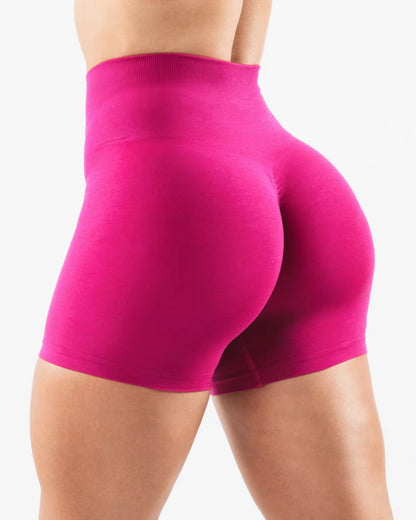 Pantalones cortos sin costuras con efecto arrugado