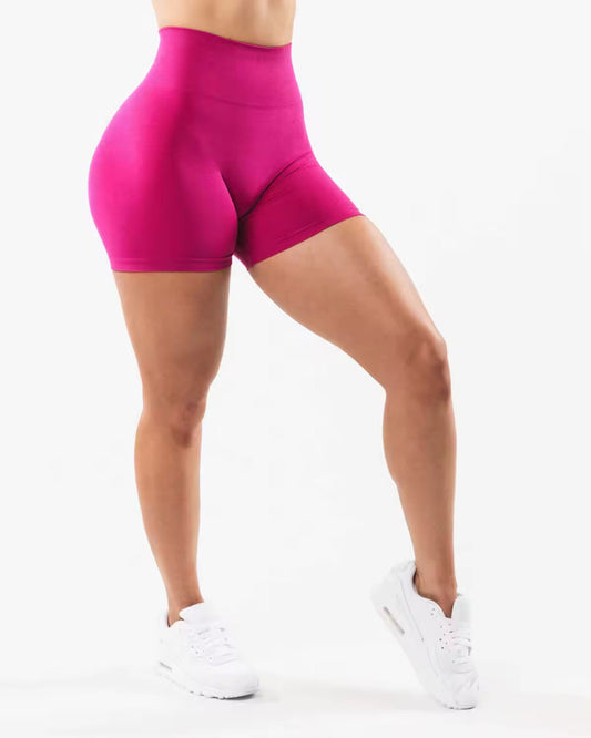 Pantalones cortos sin costuras con efecto arrugado